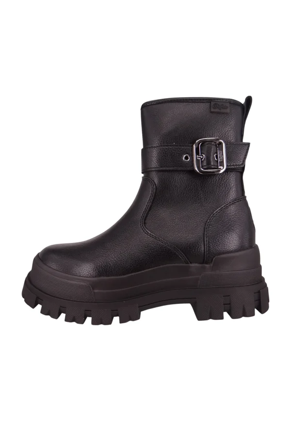 ASPHA BUCKLE OS - Plateaustiefelette - black