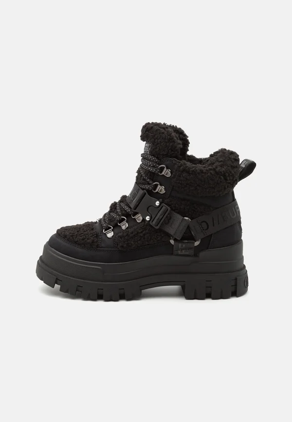 ASPHA COM MID WARM - Schnürstiefelette - black