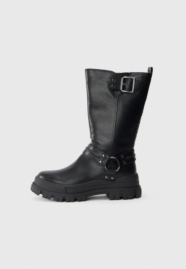 ASPHA - Cowboy-/Bikerboot - black