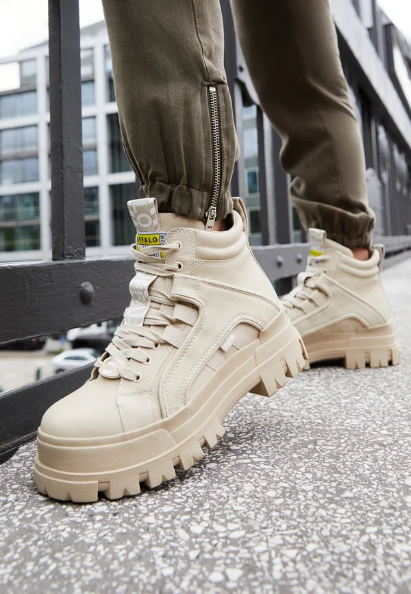ASPHA MID - Plateaustiefelette - beige