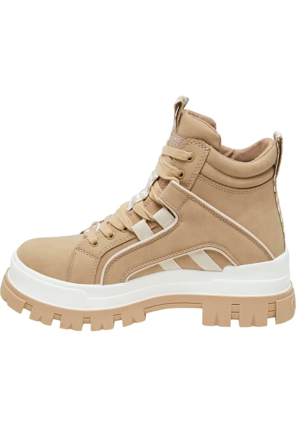 ASPHA NC MID - Schnürstiefelette - beige cream