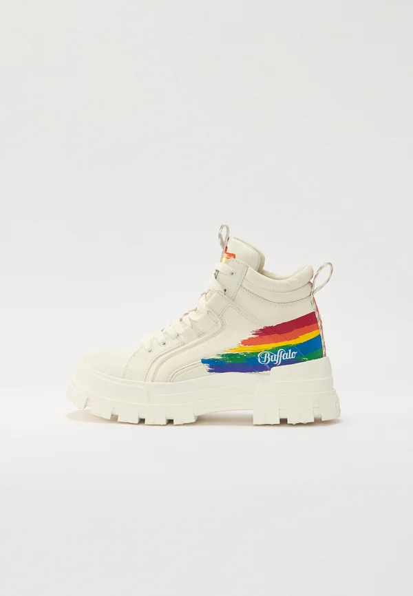 ASPHA - Plateaustiefelette - white/rainbow