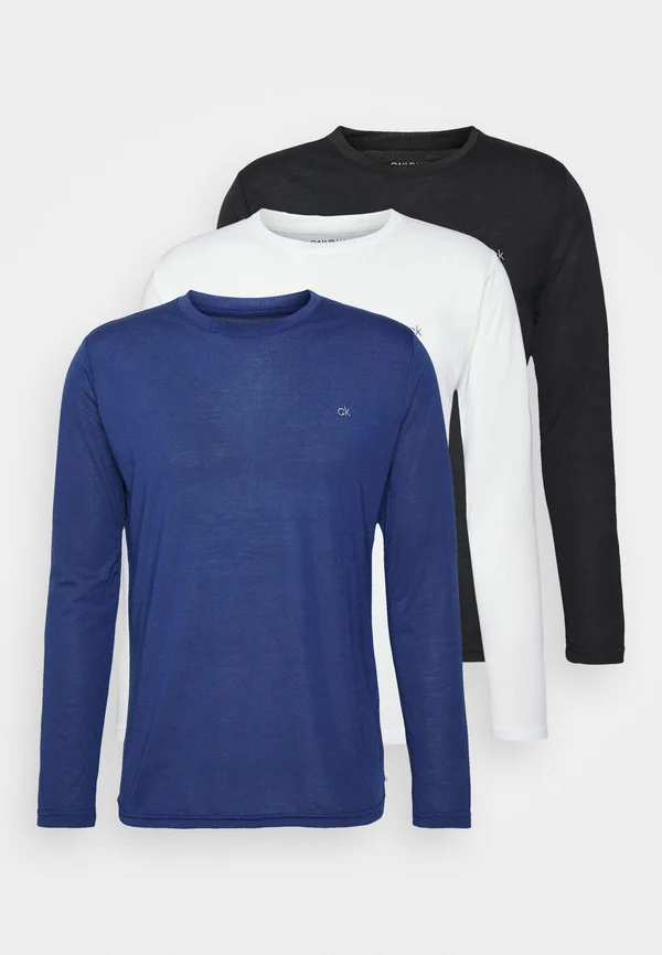 ASSORTED LONG SLEEVE 3 PACK - Langarmshirt - black/white/navy