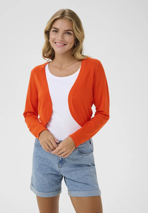 ASTRID BOLERO - Strickjacke - grenadine