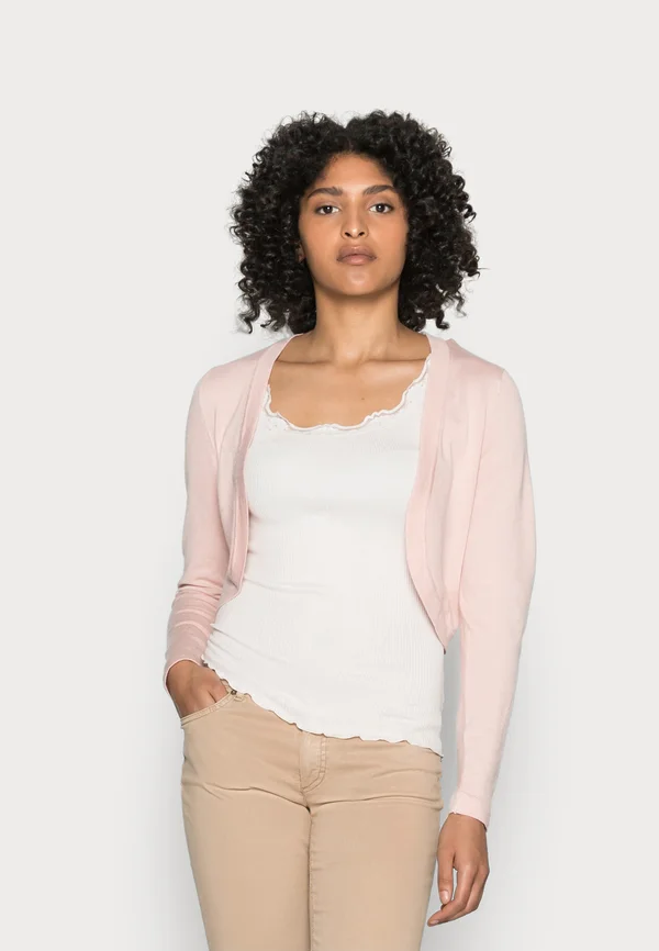 ASTRID BOLERO - Strickjacke - peach whip
