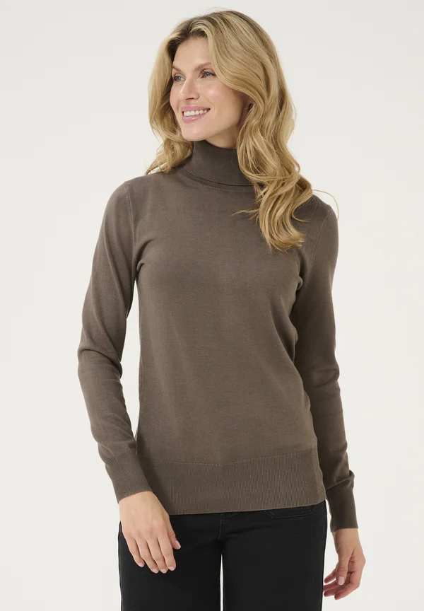 ASTRID ROLL NECK - Strickpullover - major brown