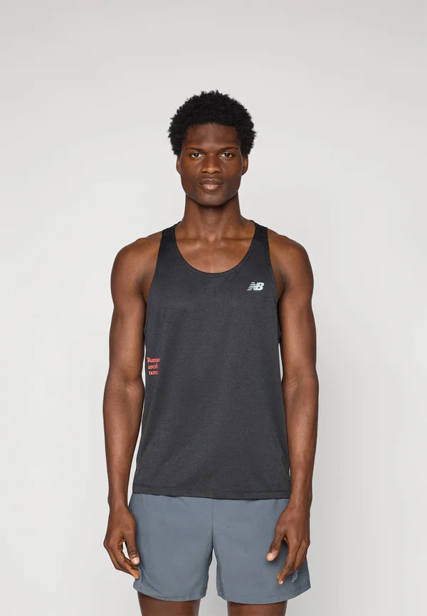 ATHLETICS GRAPHIC SINGLET - Top - black