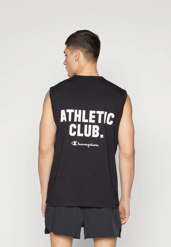 ATHLETICS GYM TANK WITH PRINT - Top - black