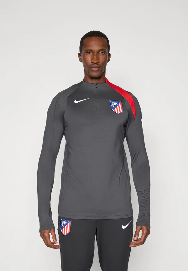 ATM DRILL TOP - Langarmshirt - anthracite/sport red/white