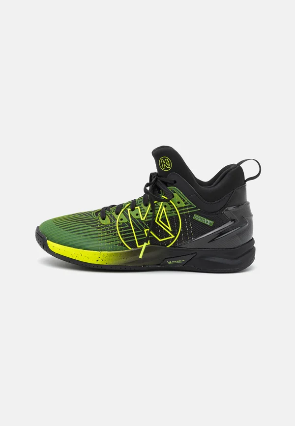 ATTACK MID - Handballschuh - black/fluo yellow