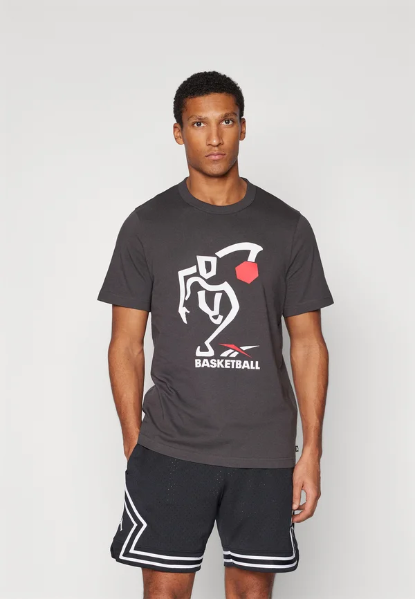 ATTACK TEE - T-Shirt print - washed black