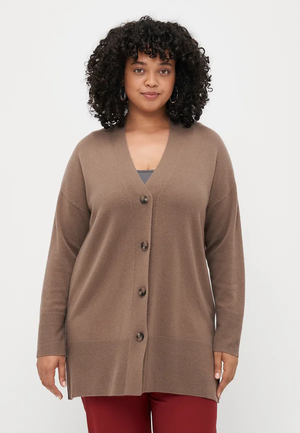 ATTINIA - Strickjacke - tortora