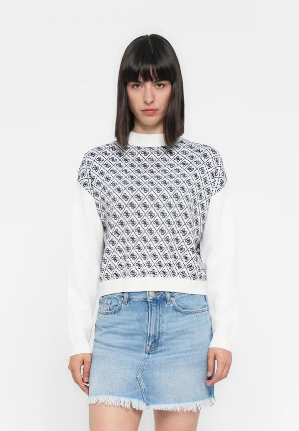 AUBREY - Strickpullover - cream/blue