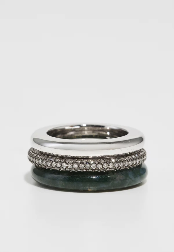 AUREA STACK 3 PACK - Ring - silver-coloured