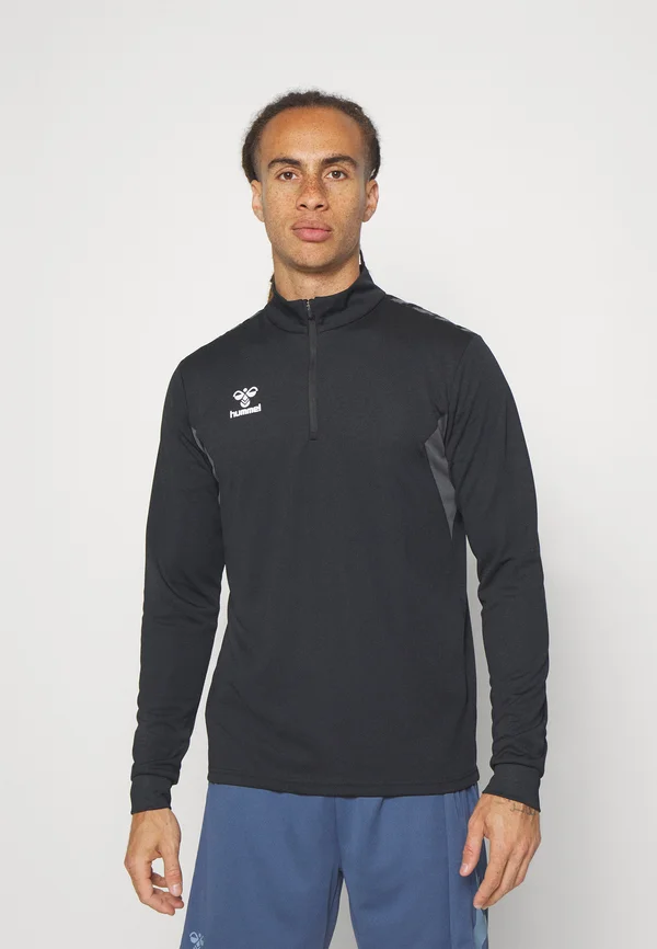 AUTHENTIC HALF ZIP  - Sweatjacke - black