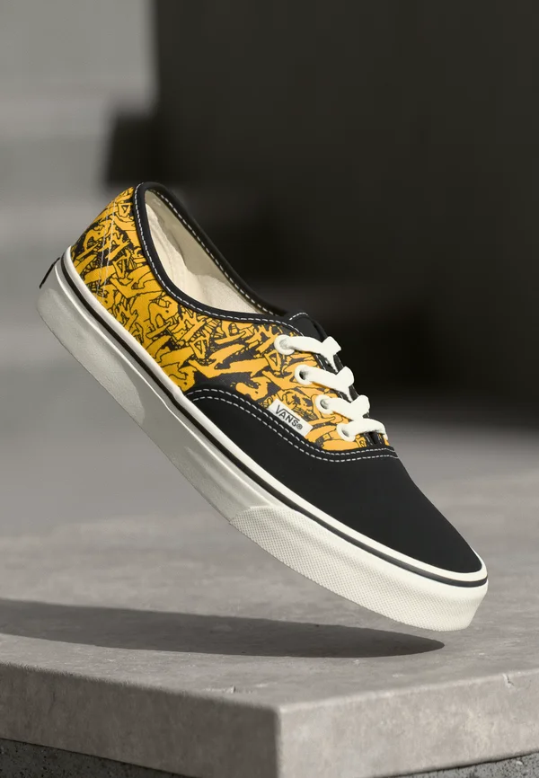 AUTHENTIC UNISEX - Sneaker low - black/yellow