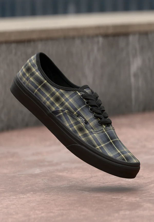 AUTHENTIC UNISEX - Sneaker low - thrift store gray/yellow