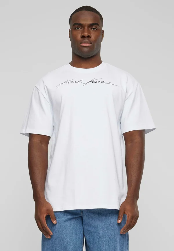 AUTOGRAPH HEAVY BOXY - T-Shirt print - white