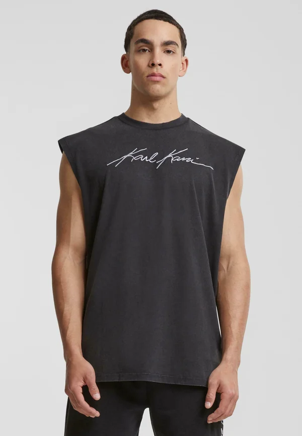 AUTOGRAPH WASHED SLEEVELESS - Top - black
