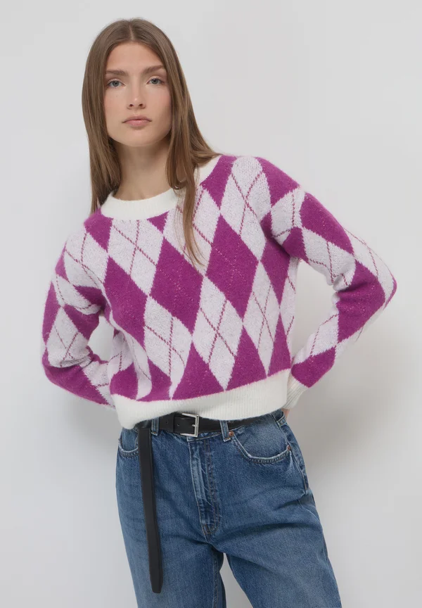 AVEC LOSANGES - Strickpullover - une variante