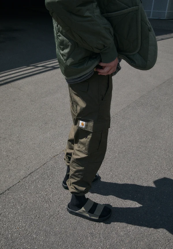 AVIATION PANT - Cargohose - cypress rinsed