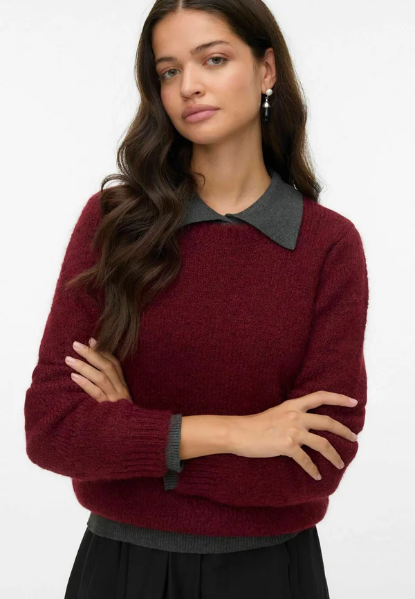 AWSILJA - Strickpullover - zinfandel