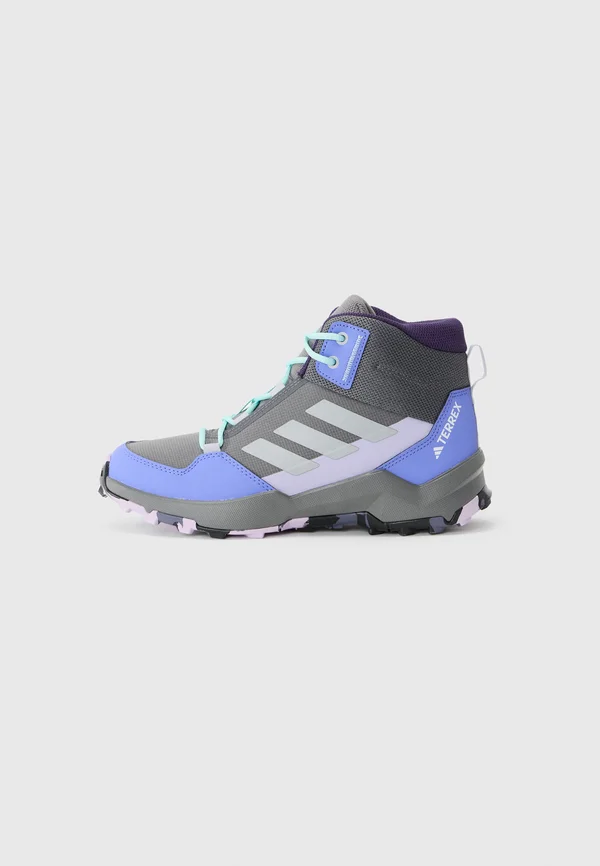 AX4R MID UNISEX - Hikingschuh - grey four/matte silve-colouredr/semi flash aqua