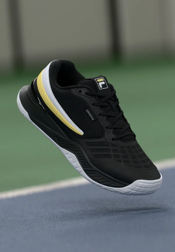 AXILUS FX - Multicourt Tennisschuh - black/lemonade