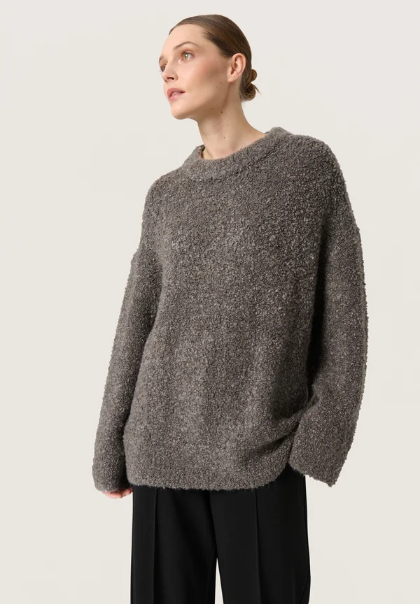 BABBETTE - Strickpullover - dark gull gray