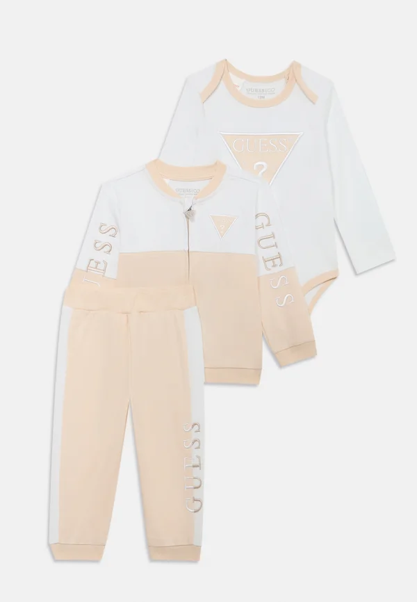 BABY BODY PANTS UNISEX SET - Trainingsanzug - salt white/beige