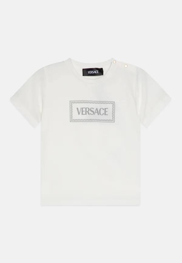 BABY DAMIER PRINT UNISEX - T-Shirt print - white/grey