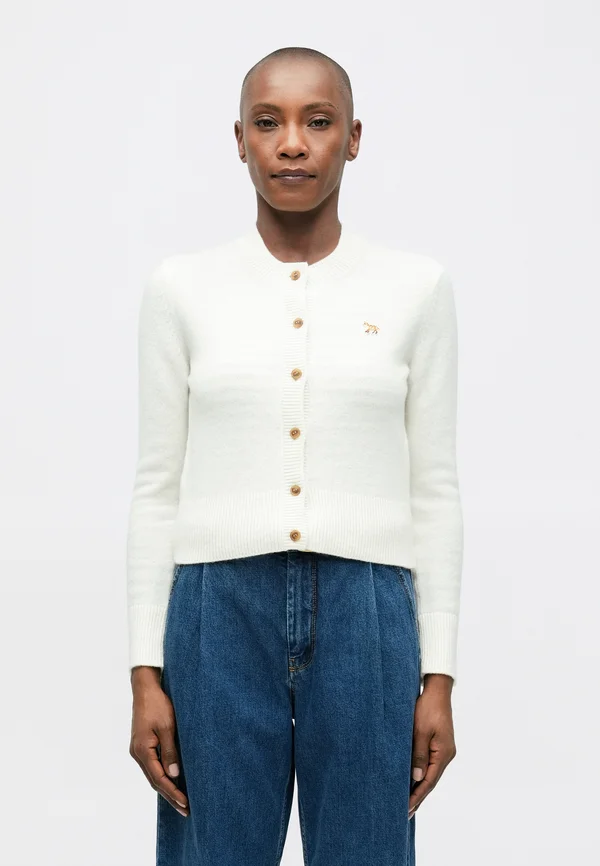 BABY FOX  FITTED CARDIGAN - Strickjacke - ecru