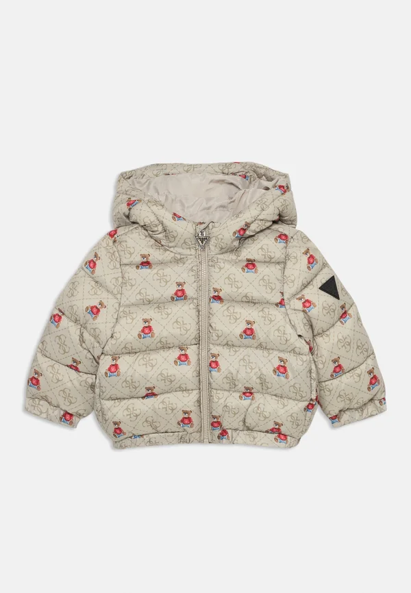 BABY HOODED PADDED PUFFER UNISEX - Winterjacke - rustic beige