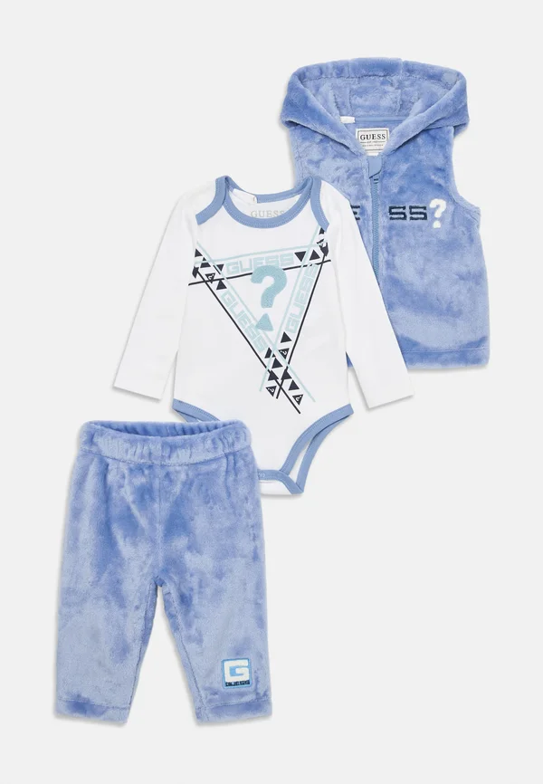 BABY HOODED SET UNISEX - Jogginghose - lilac blue
