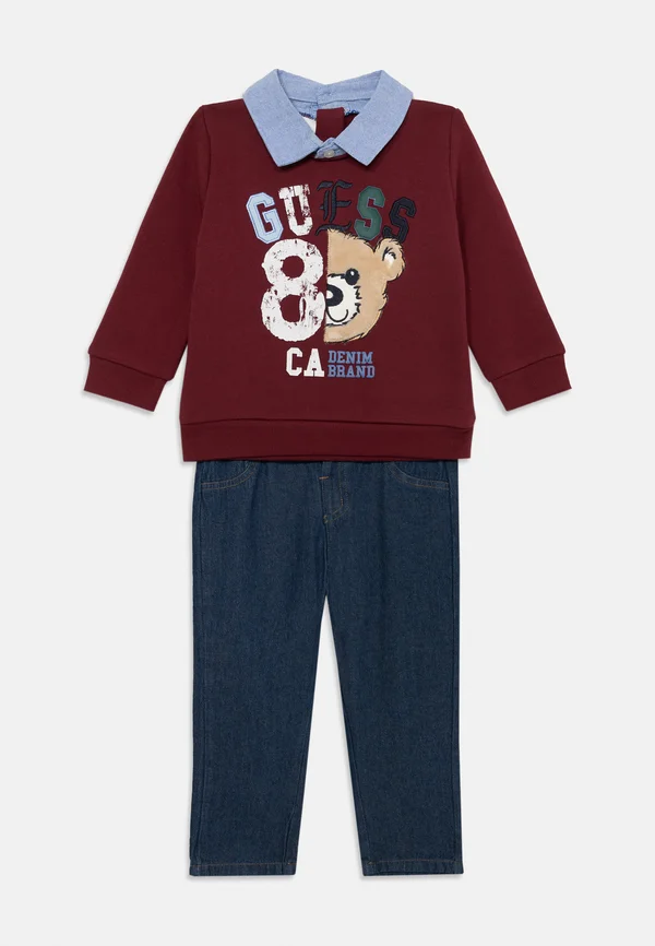 BABY PANTS SET - Jeans Straight Leg - vino