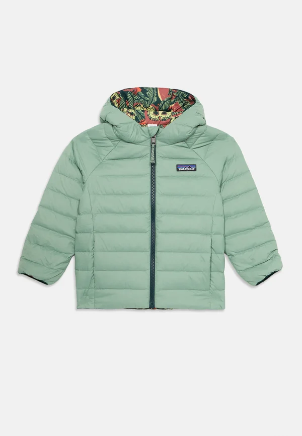 BABY REVERSIBLE HOODY UNISEX - Daunenjacke - mint/orange