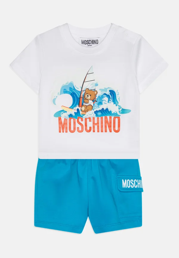 BABY SET - Shorts - white/ocean blue