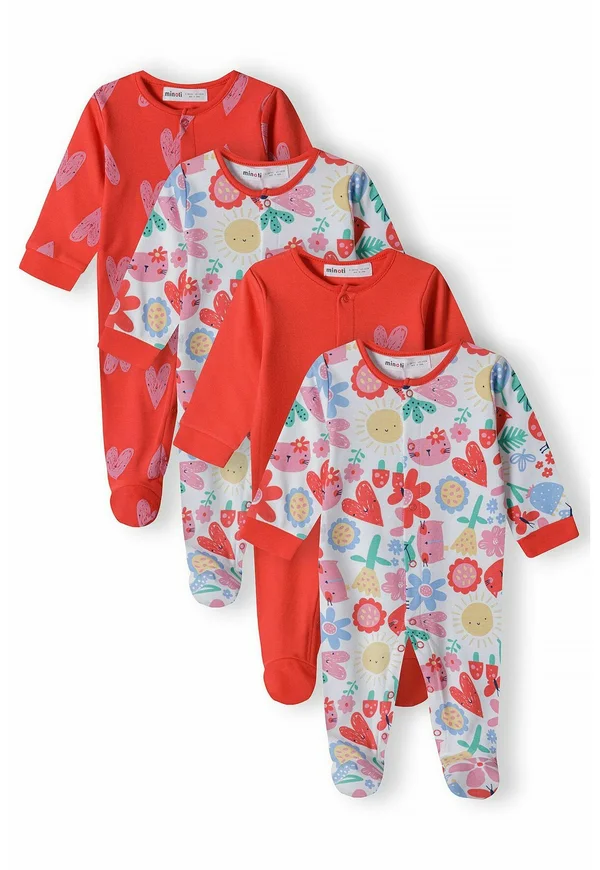 BABY SLEEPSUITS 4 PACK - Strampler - red white