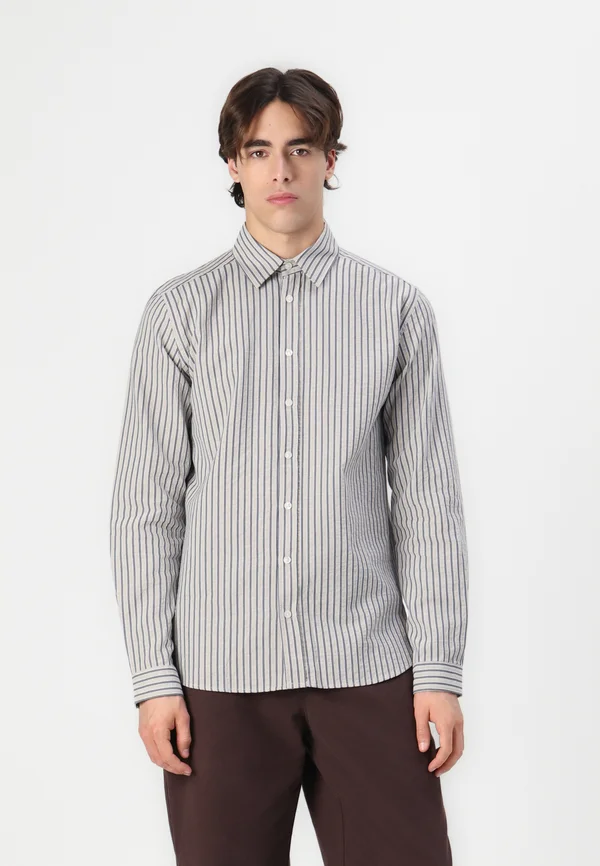 BABYLON - Hemd - taupe/blue