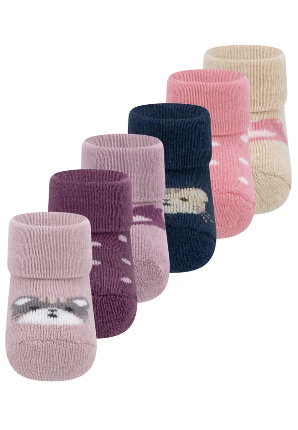 BABYSOCKS NEWBORN CAT 6 PACK UNISEX - Socken - rosè-beige