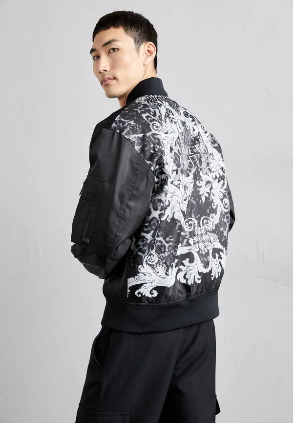 BACK PLACED ANIMALIER - Bomberjacke - black