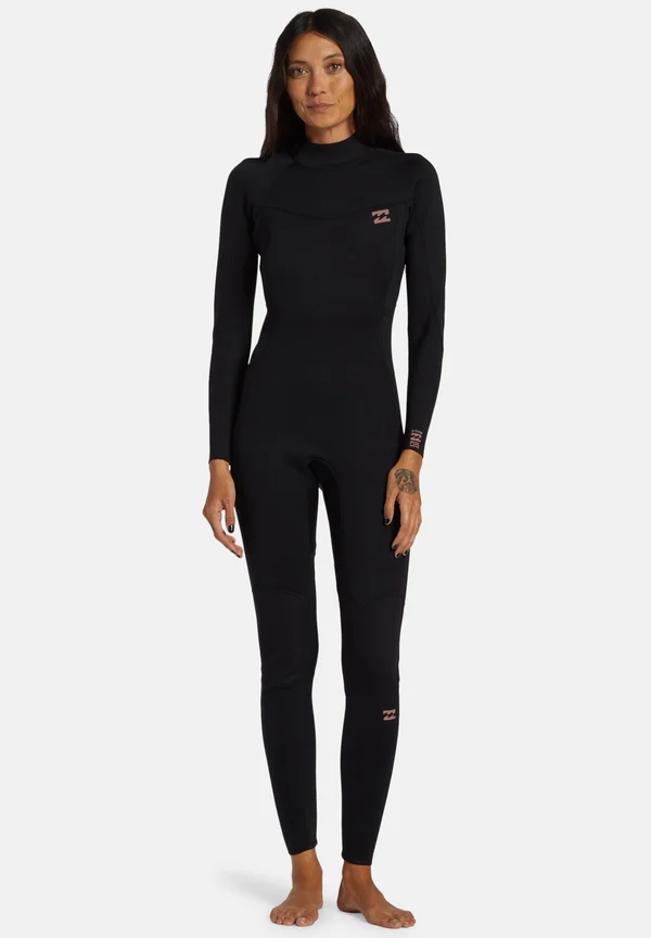 BACK ZIP - Badeanzug - blk