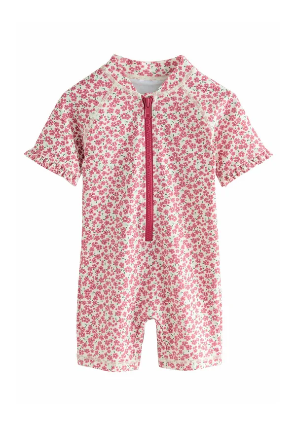 Badeanzug - pink ditsy