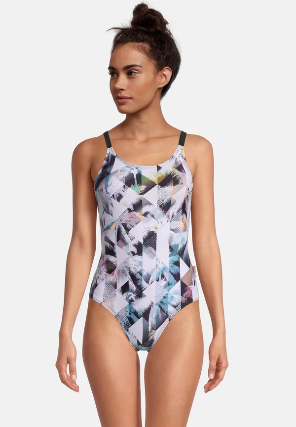 Badeanzug - schwarz-weiß