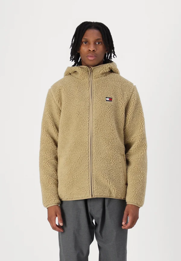 BADGE ZIP TRU UNISEX - Fleecejacke - relic tan