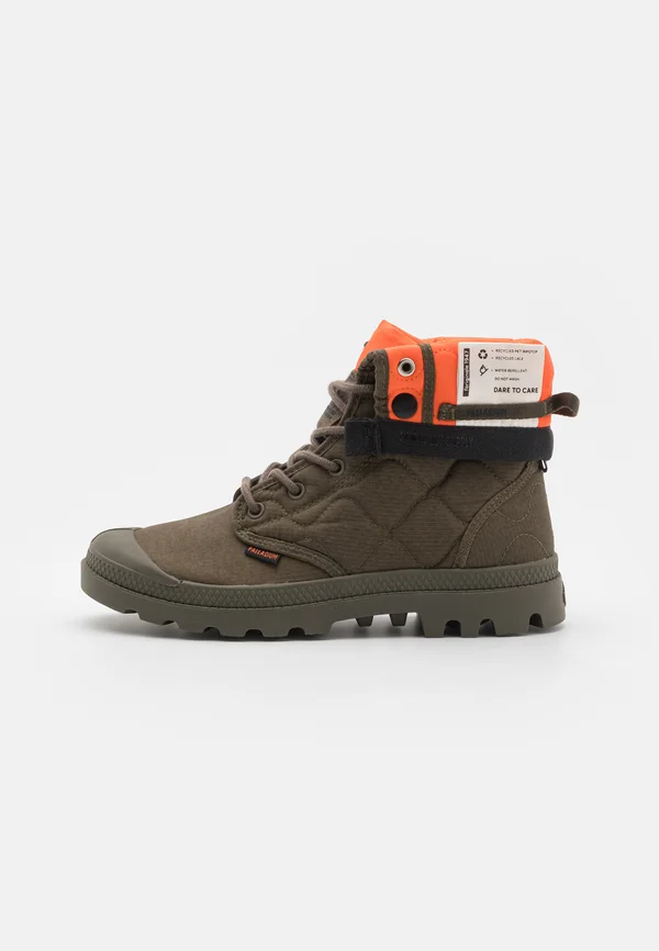 BAGGY RE-QUILTED UNISEX - Schnürstiefelette - olive night