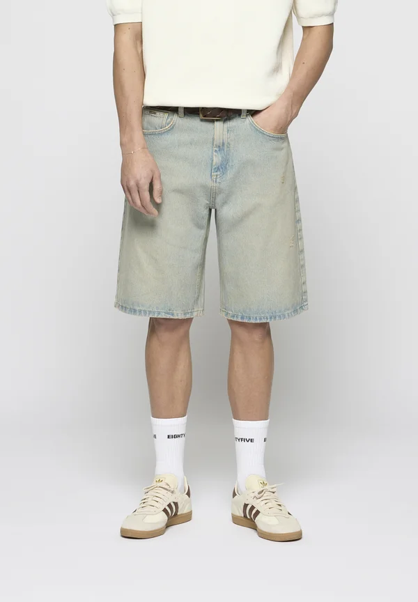 BAGGY UNISEX - Jeans Shorts - island blue