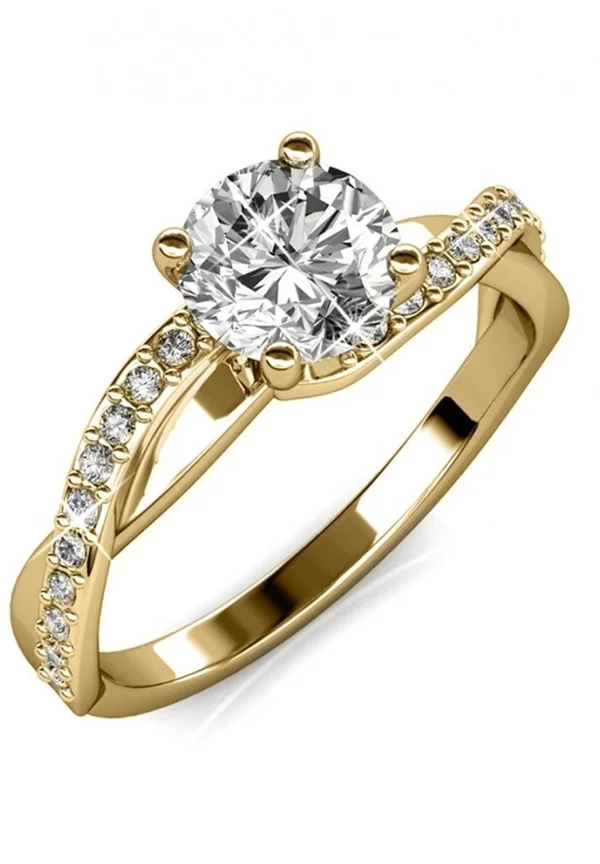 BAGUE ELEANOR - Ring - doré   cristal