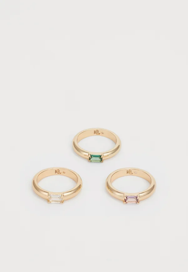 BAGUETTE 3 PACK - Ring - gold-coloured/multi
