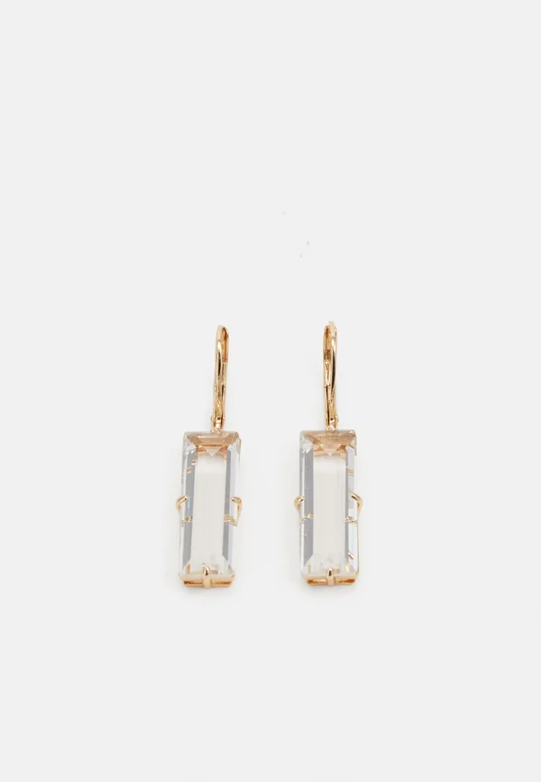 BAGUETTE DROP - Ohrringe - gold-coloured/cry